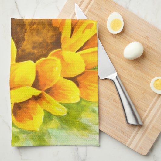 ヒマワリ キッチンタオル (四つ折り)