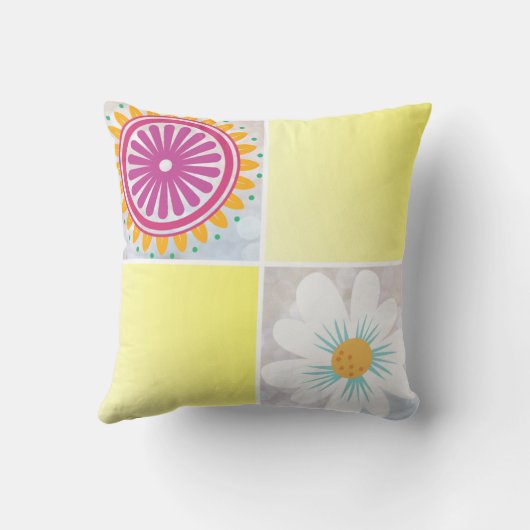 ヒマワリ クッション (裏面)