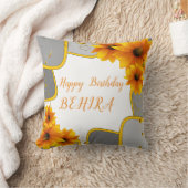 ヒマワリ クッション (ブランケット)