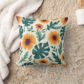 ヒマワリ クッション (ブランケット)