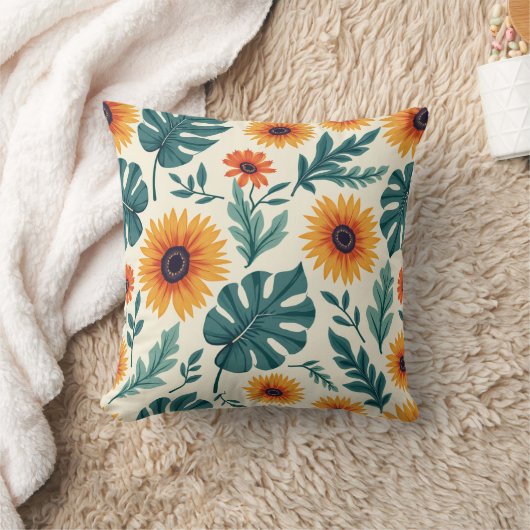ヒマワリ クッション (ブランケット)