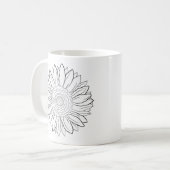 ヒマワリ コーヒーマグカップ (正面左)