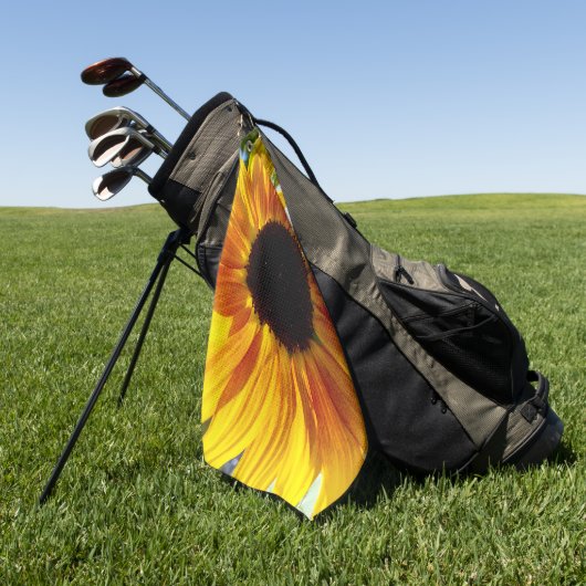 ヒマワリ ゴルフタオル (グリーン)