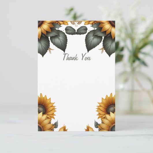 ヒマワリ サンキューカード (スタンド正面)