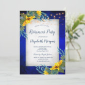 ヒマワリ、ストリングライツブルーリタイア 招待状 (スタンド正面)