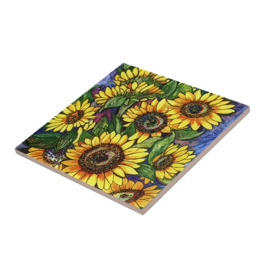 ヒマワリ タイル (側面)