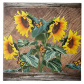 ヒマワリ タイル (正面)