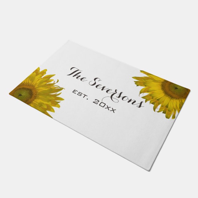 ヒマワリ ドアマット (アングル)