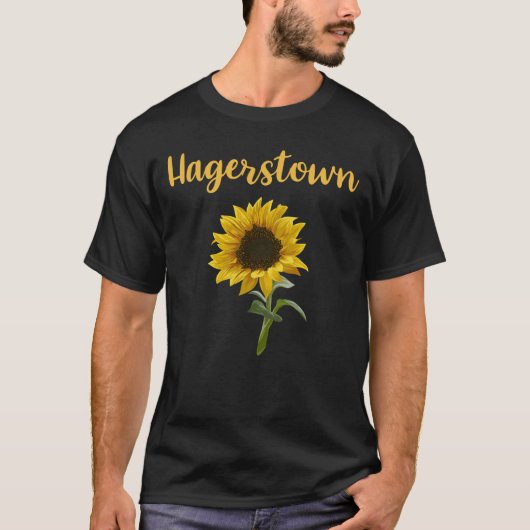 ヒマワリ – ハガースタウン Tシャツ (正面)