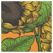 ヒマワリ ファブリック (クローズアップ)