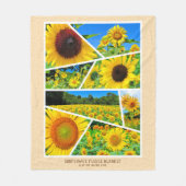 ヒマワリ フリースブランケット (正面)