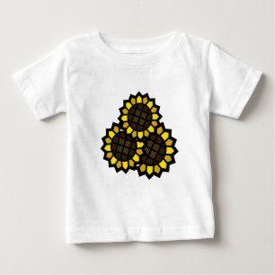 ヒマワリ ベビーTシャツ
