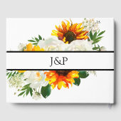 ヒマワリ&ホワイトローズアートフローラ ゲストブック (裏面)