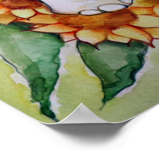 ヒマワリ ポスター (角)