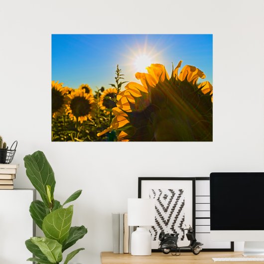 ヒマワリ ポスター (ホームオフィス)