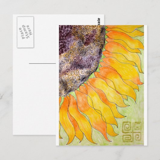 ヒマワリ ポストカード (正面/裏面)