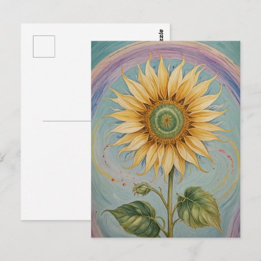 ヒマワリ ポストカード (正面/裏面)