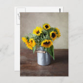 ヒマワリ ポストカード (正面/裏面)