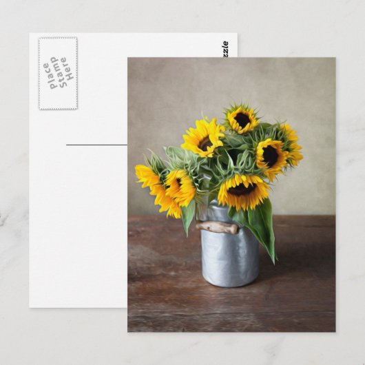 ヒマワリ ポストカード (正面/裏面)