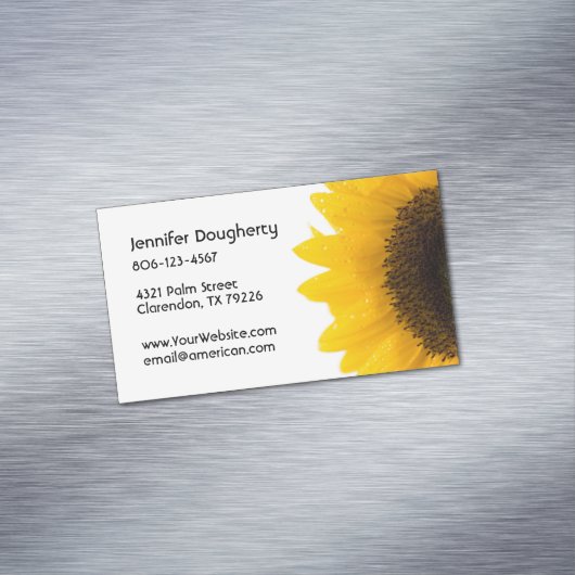 ヒマワリ マグネット名刺 (インサイチュ)