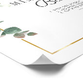 ヒマワリ ユーカリ ブライダルシャワー ミモザ バー サイン (角)