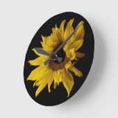 ヒマワリ ラウンド壁時計 (傾斜)