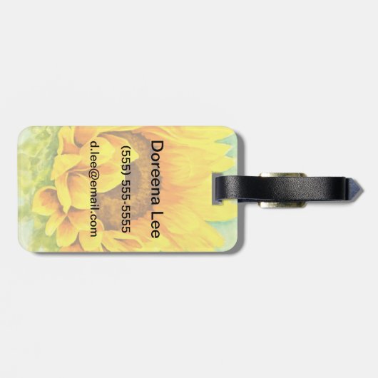ヒマワリ ラゲッジタグ (裏面横)