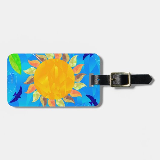 ヒマワリ ラゲッジタグ (正面横)