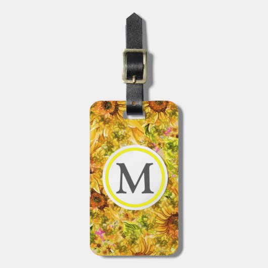 ヒマワリ ラゲッジタグ (正面縦)