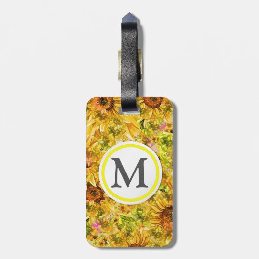 ヒマワリ ラゲッジタグ (裏面縦)