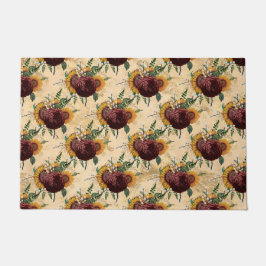 ヒマワリ&ラヌンクルス ドアマット