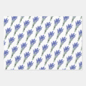 ヒマワリ、ラバンダーバラ ラッピングペーパーシート (正面2)