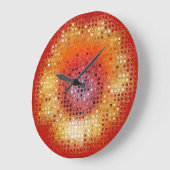 ヒマワリ ラージ壁時計 (傾斜)