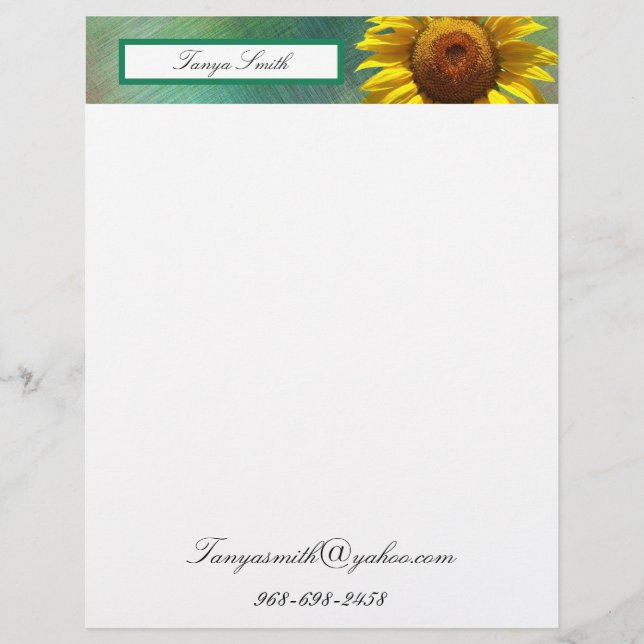 ヒマワリ レターヘッド (正面)