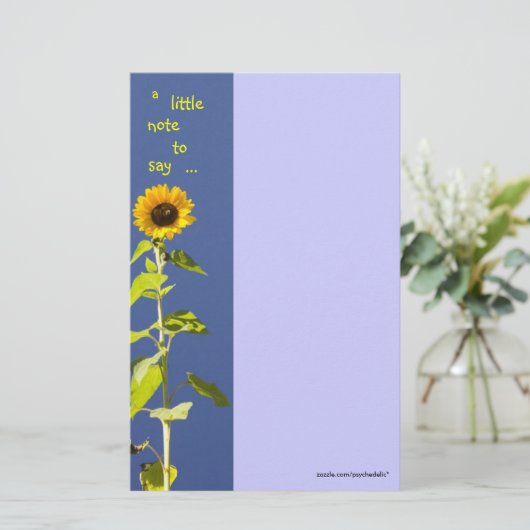 ヒマワリ 便箋 (スタンド正面)