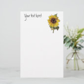 ヒマワリ 便箋 (スタンド正面)