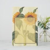ヒマワリ 便箋 (スタンド正面)