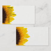ヒマワリ 名刺 (正面/裏面)