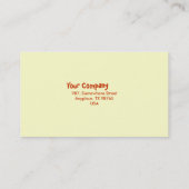 ヒマワリ 名刺 (裏面)