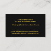 ヒマワリ 名刺 (裏面)