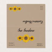 ヒマワリ 名刺 (外部フラット)