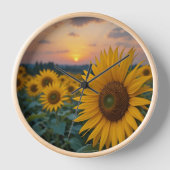 ヒマワリ 壁時計 (正面)