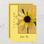 ヒマワリ 招待状 (正面/裏面)