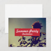 ヒマワリ 招待状 (正面/裏面)