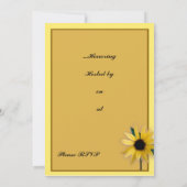 ヒマワリ 招待状 (裏面)