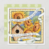 ヒマワリ-招待状 招待状 (正面/裏面)