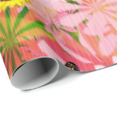 ヒマワリ（昆虫）マルハナバチバタフライマットラッピング紙 ラッピングペーパー (ロールコーナー)