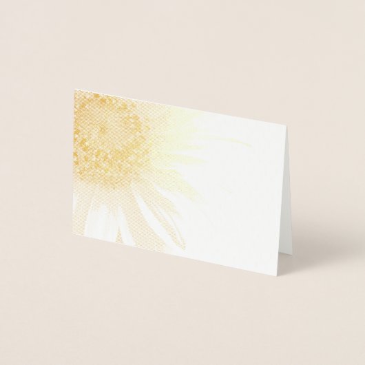 ヒマワリ 箔カード (正面)