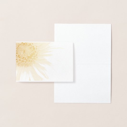 ヒマワリ 箔カード (ディスプレー)