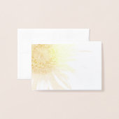 ヒマワリ 箔カード (封筒付き正面)